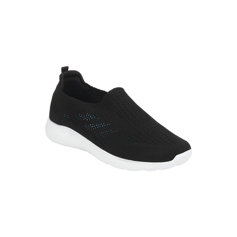 Women Black Walking Shoes Redtape