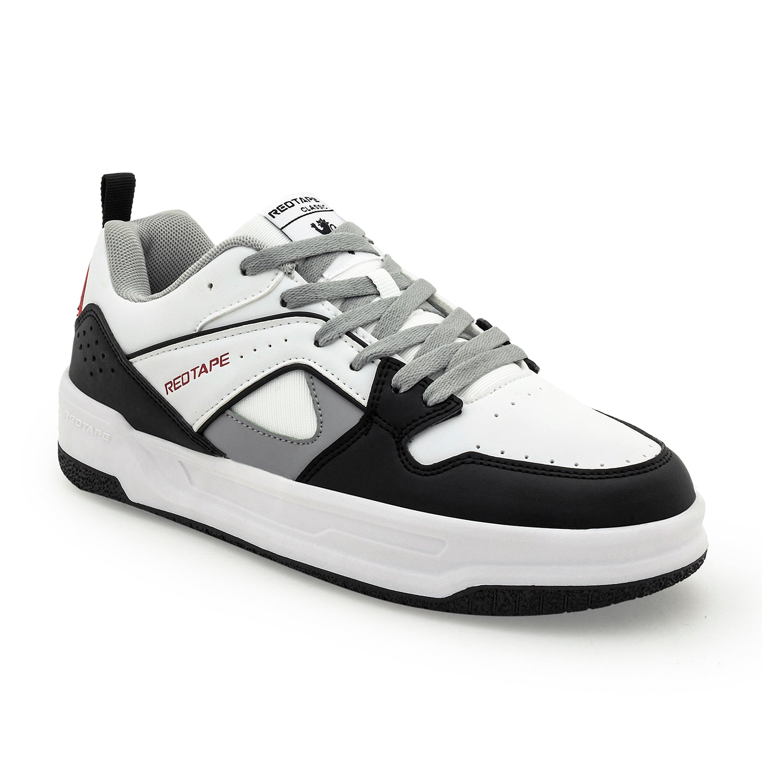 Red Tape Men's White Grey Sneakers