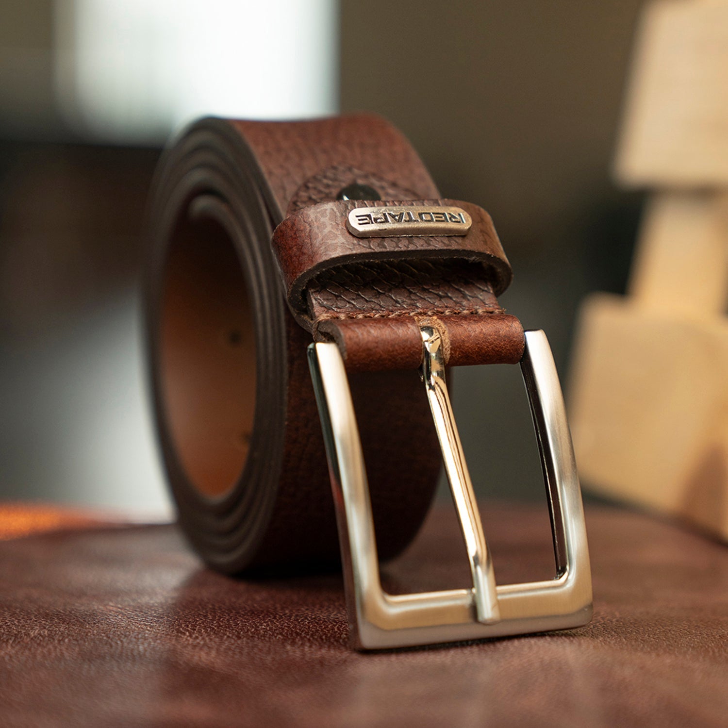 Textured Leather Belt For Men Classic and Durable Redtape