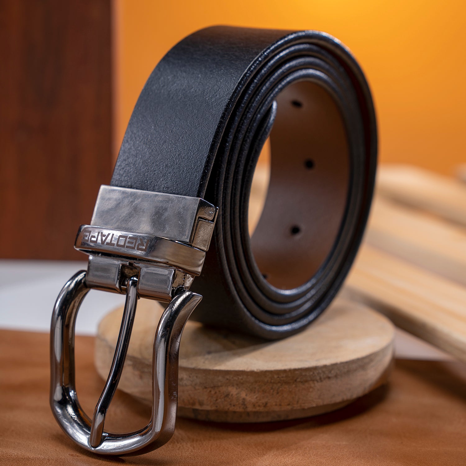 Black Tan Formal leather Belt for Men Durable Leather Belt