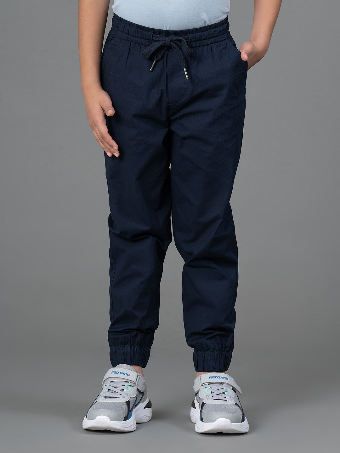 Red Tape Joggers for Boy's- Comfortable| Cotton Navy Color