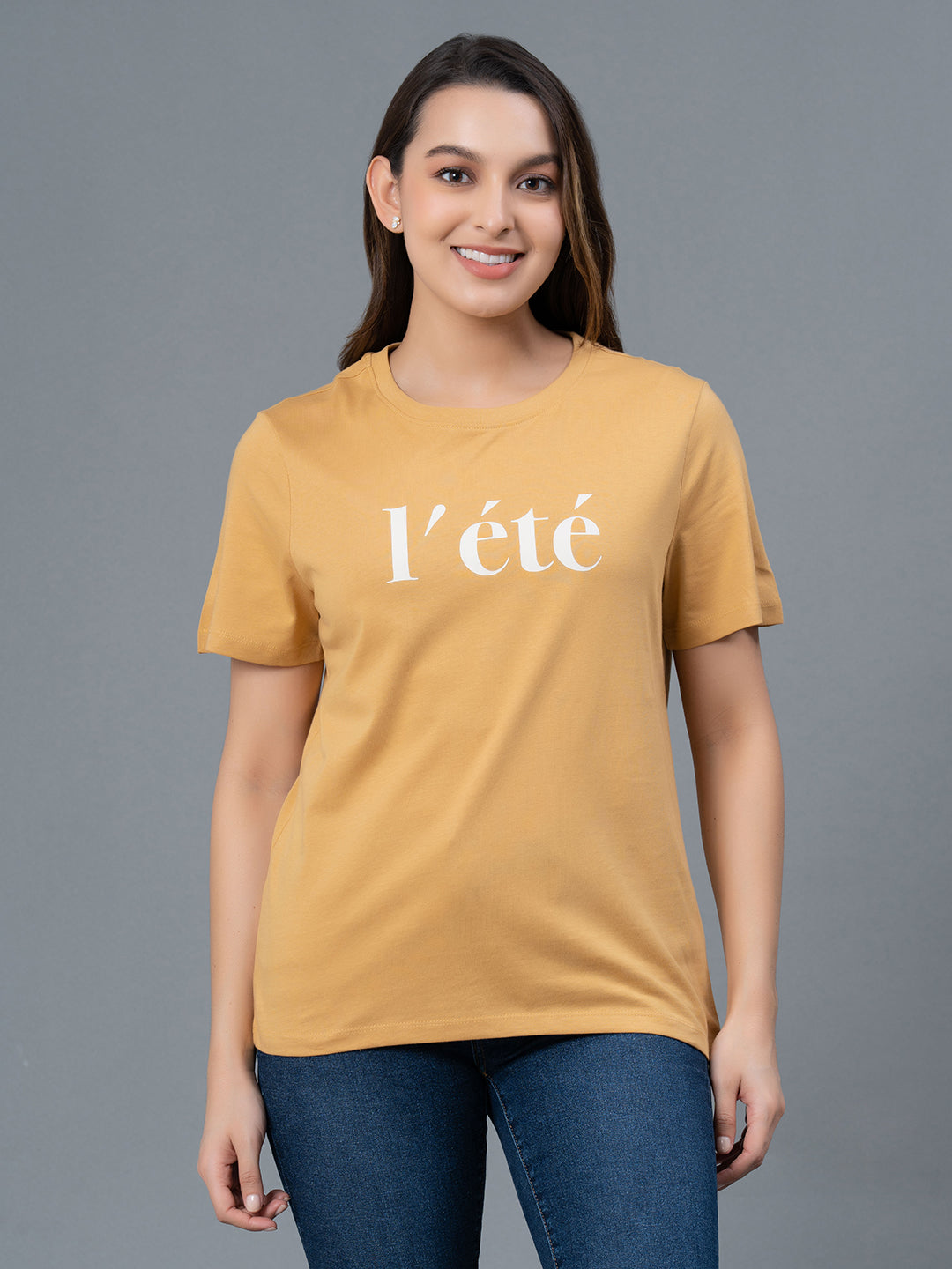 Casual Cotton T-Shirt for Women Redtape - Main Image