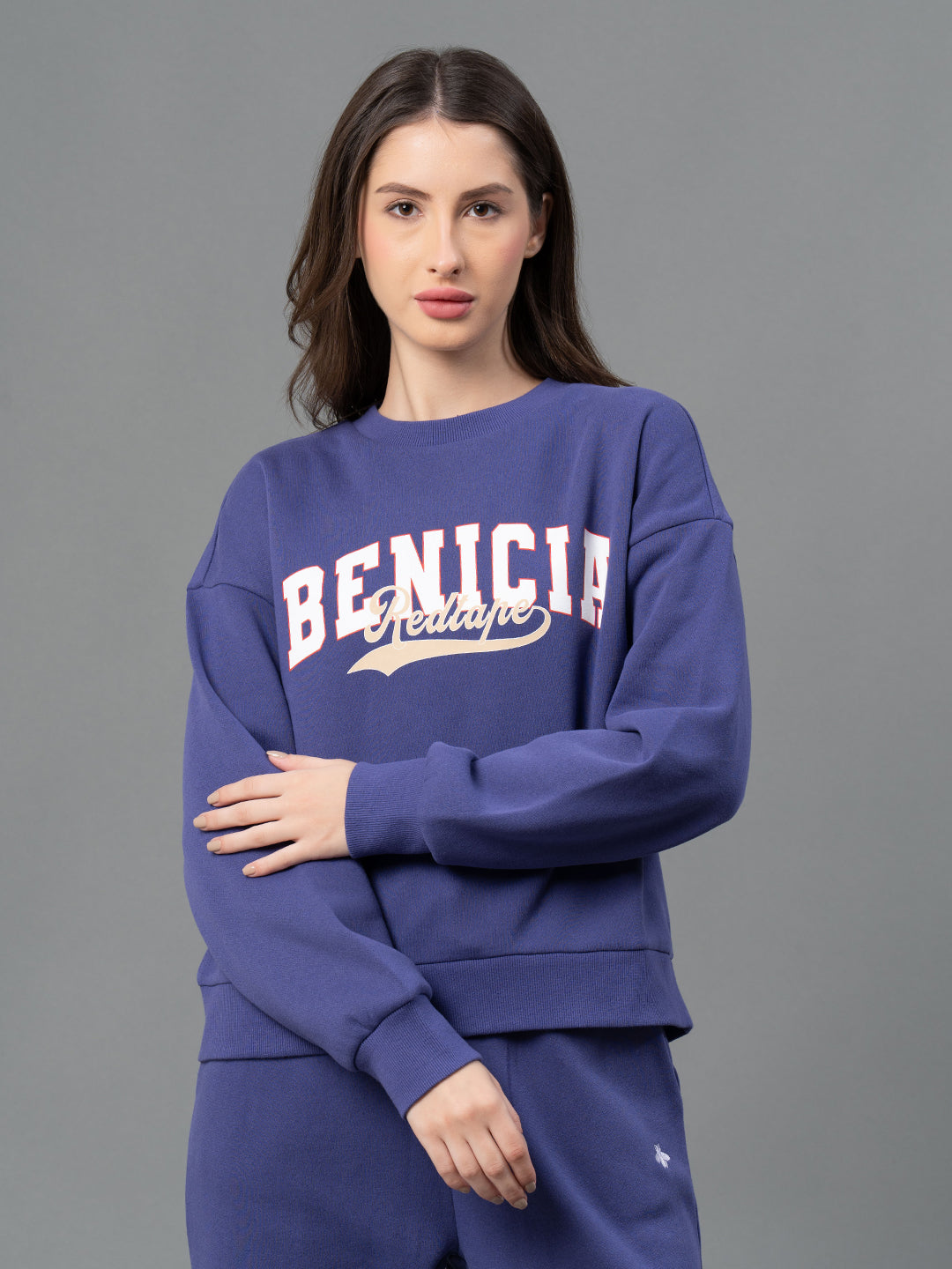 Mode By Red Tape Women Purple Graphic Print Sweatshirt – Redtape