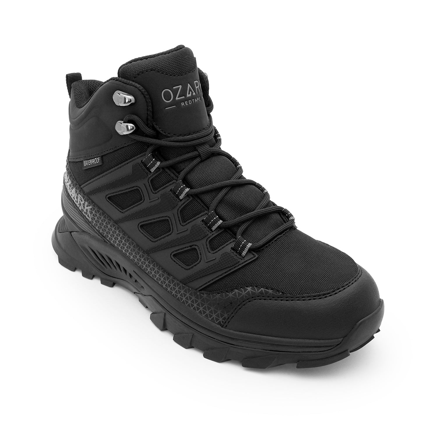 Ozark Men's Black Outdoor Trekking Shoes - Image 1