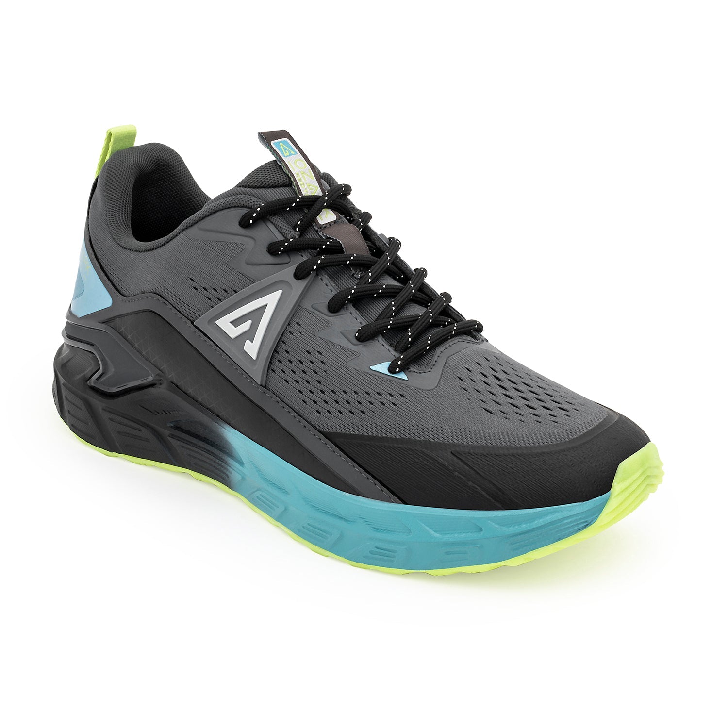 Ozark Men's Black Blue Trail Running Shoes