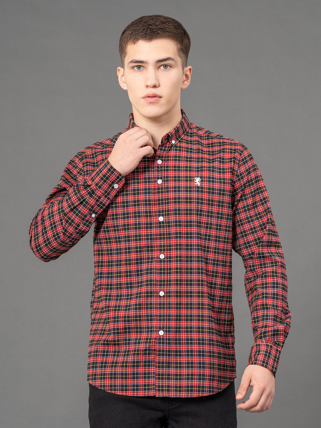 Red Checked Shirt for Men Redtape Red Checked Shirt for Men Redtape