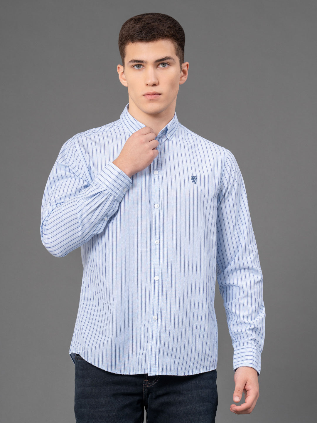 Blue Striped Shirt for Men Redtape Blue Striped Shirt for Men Redtape