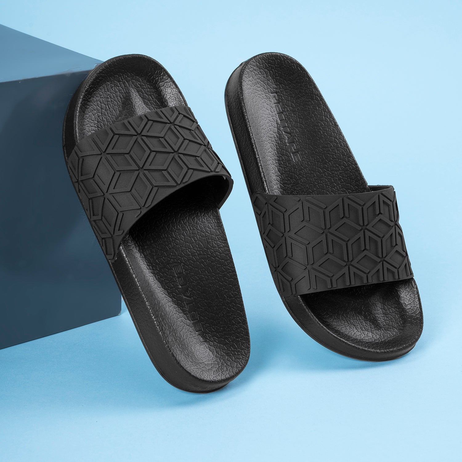 Women's Black Casual Sliders Redtape