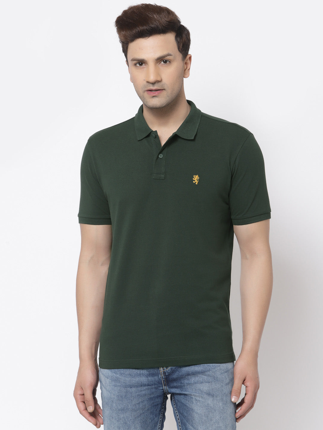 2630012 Green Polo Neck T-Shirt For Men