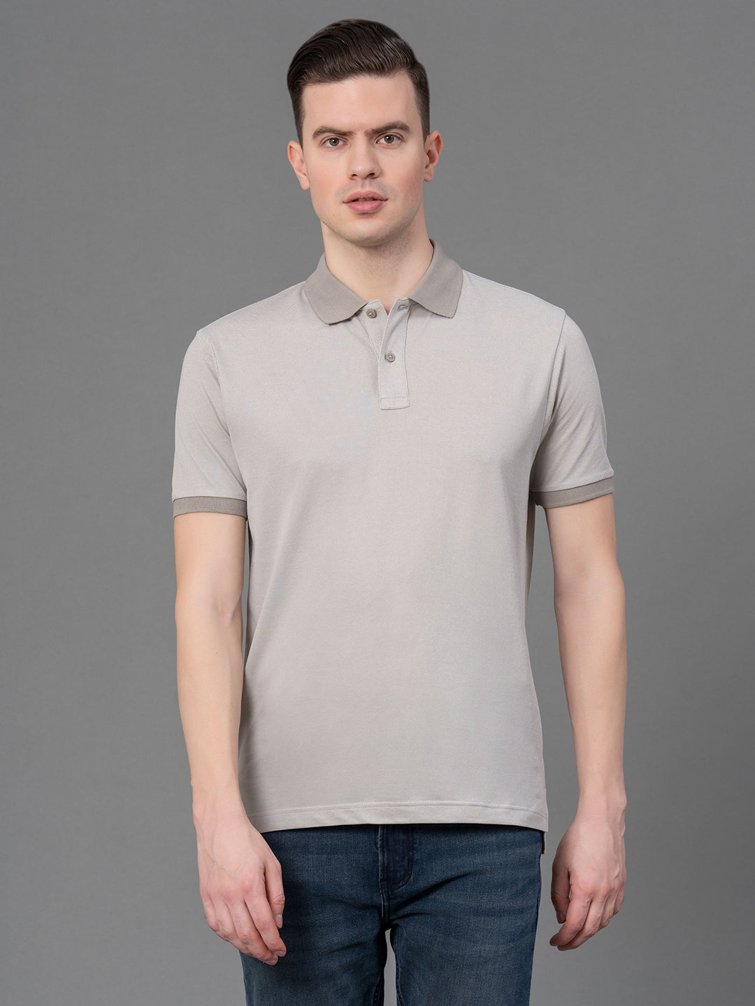 Melange Polo T-Shirt for Men Redtape - Main Image
