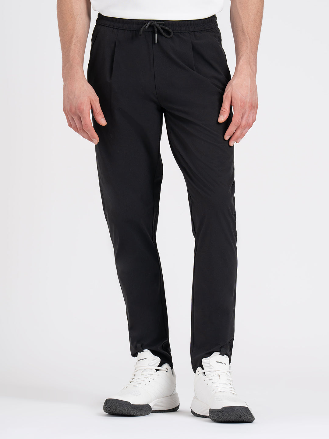 Track Pants Active Wear JUMP USA Men Black Solid Active Wear Slim
