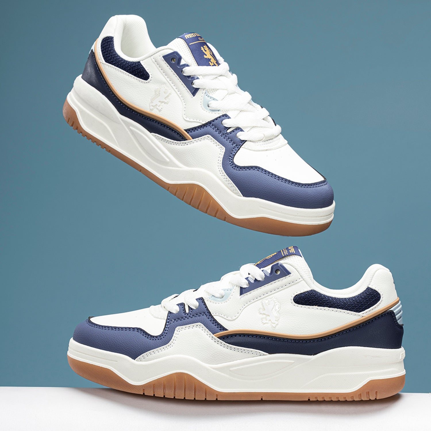 Blue and white shops casual shoes