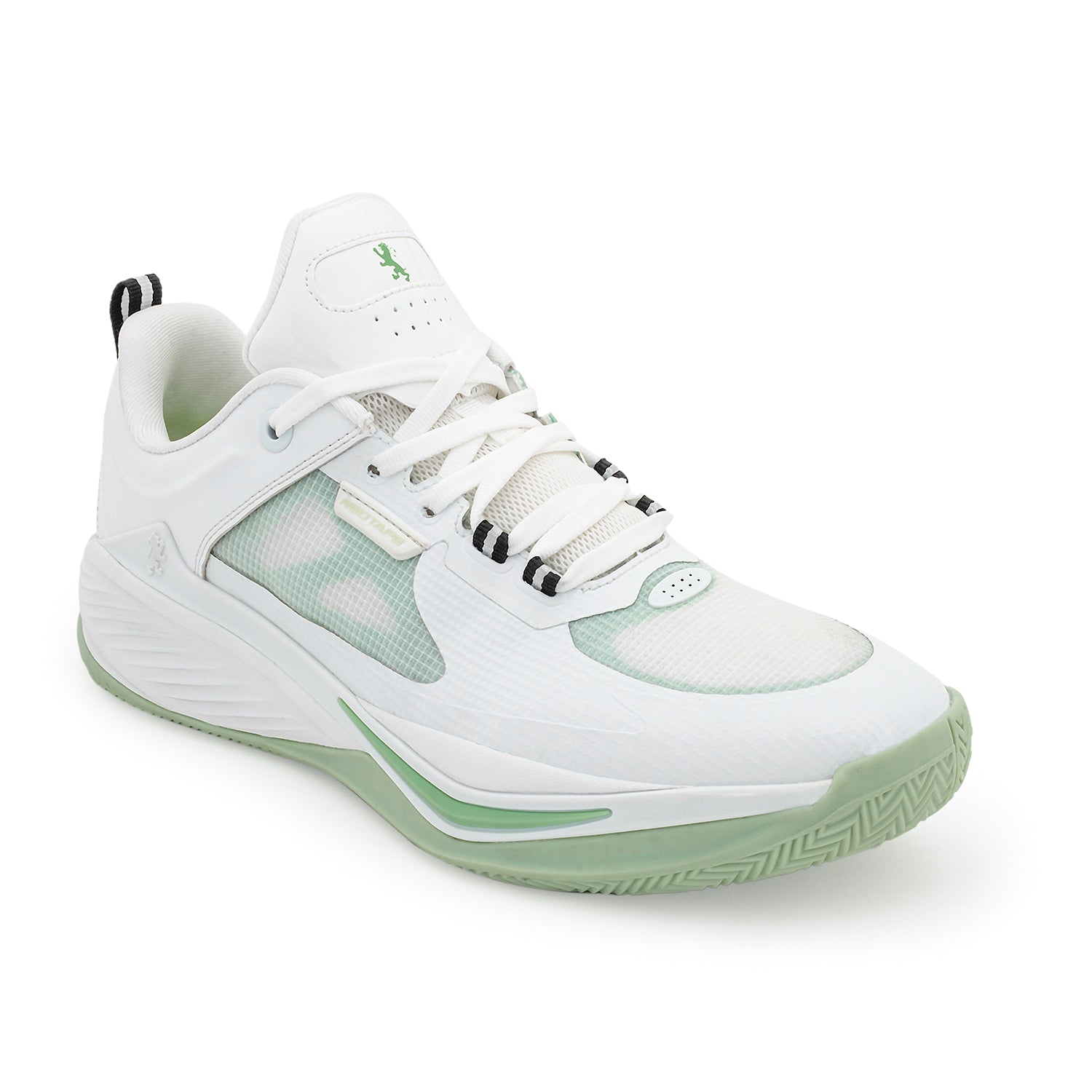 white green basketball shoes