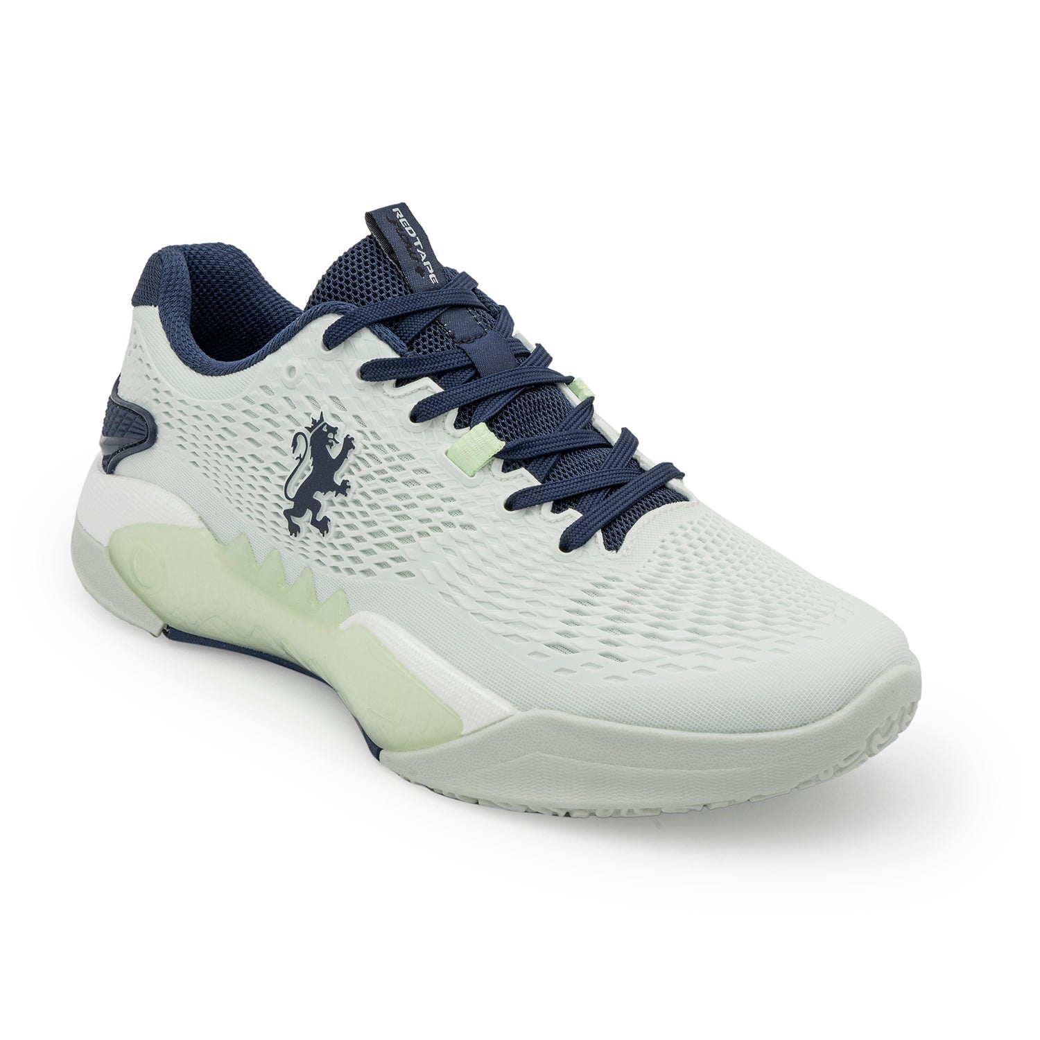 red white and navy blue basketball shoes