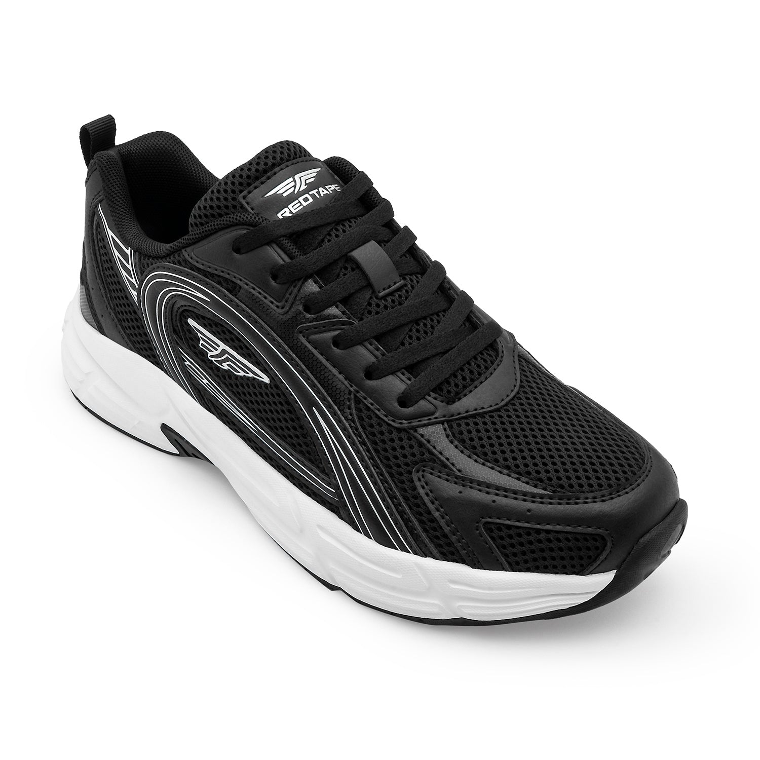 Red Tape Black and White Casual Shoes for Men