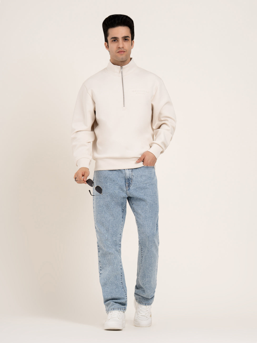 Red Tape Men's Embossed Half-Zip Sweatshirt – Redtape