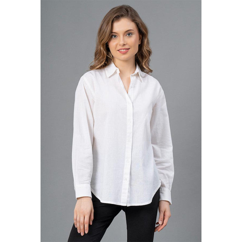 White Casual Shirt for Women's Redtape - Main Image