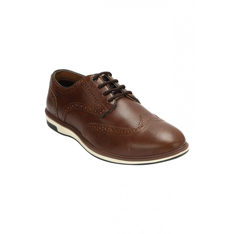 Men's Tan Casual Brogue Shoes Redtape - Main Image