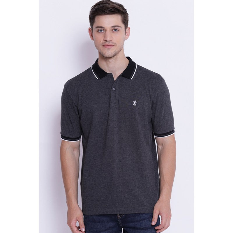 Men's Grey Collared T-Shirt Redtape - Main Image