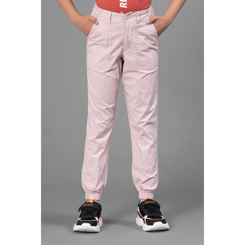 Light Pink Joggers for Girls| Best in Comfort| Cotton| Regular Fit