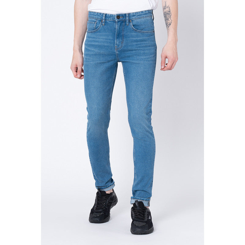 Men's Mid Blue Skinny Jeans Redtape - Main Image