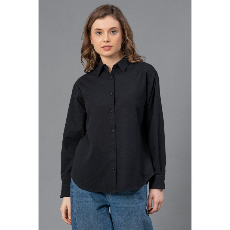 Black Color Womens Casual Shirt Redtape - Main Image