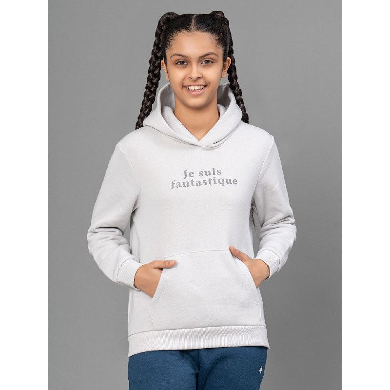 Light Grey Hoodie for Girls Redtape
