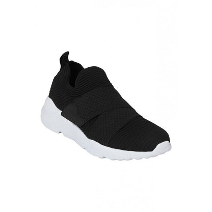 RedTape Men Black Walking Shoes