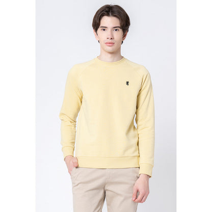 Red Tape Men's Yellow Solid Sweatshirt