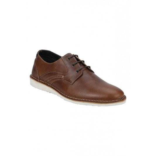 RedTape Men Tan Derby Shoes