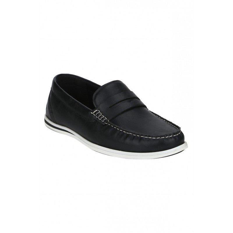 Men Black Loafers - 6 / Black