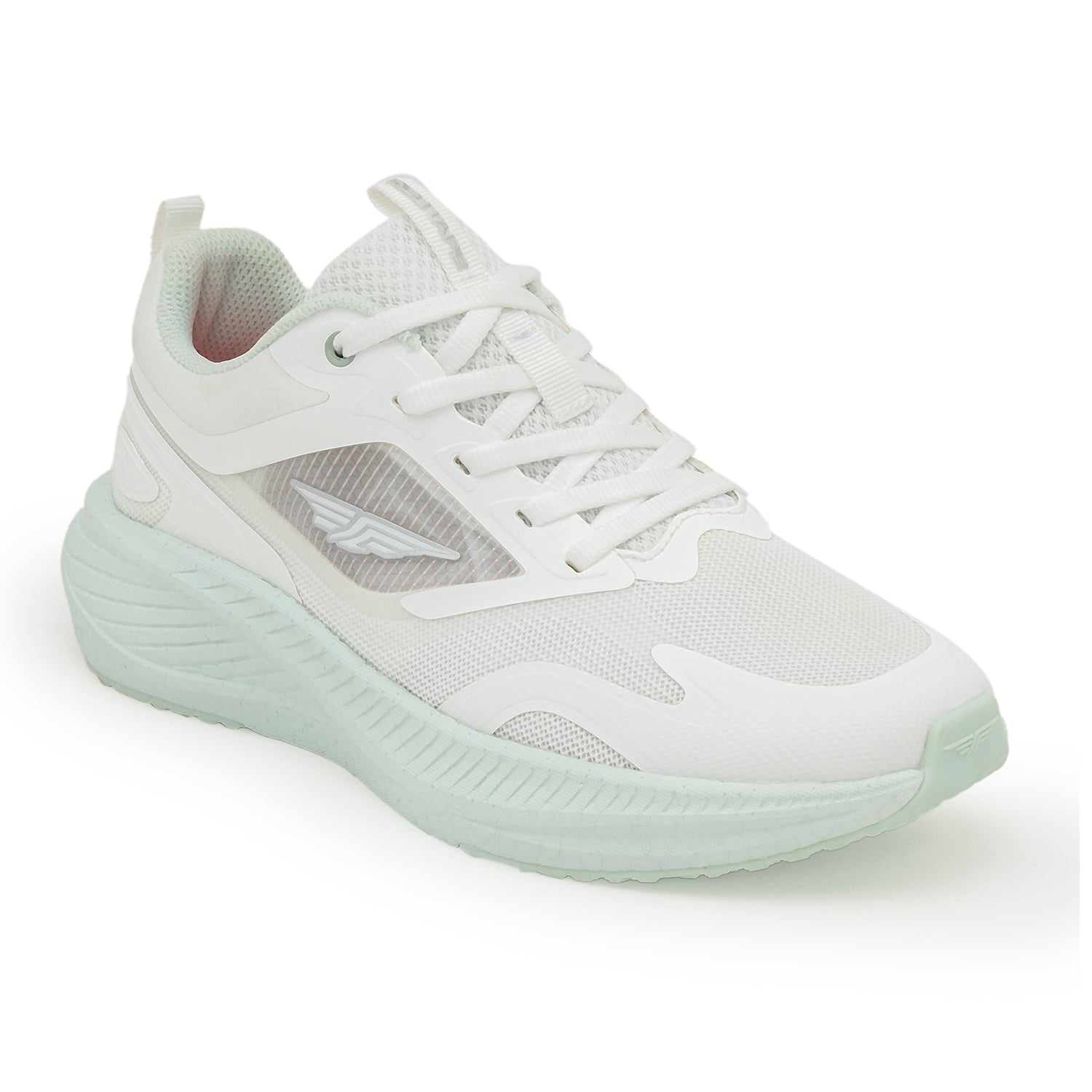 Sports Shoes for Women in White and Green | Athleisure Shoes