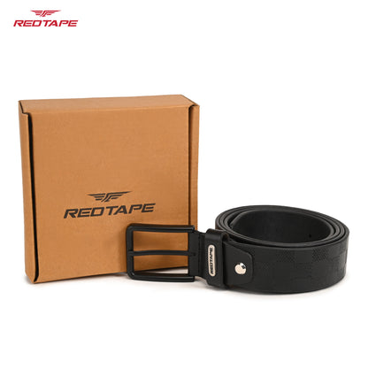 Black Men's Genuine Split Leather Belt