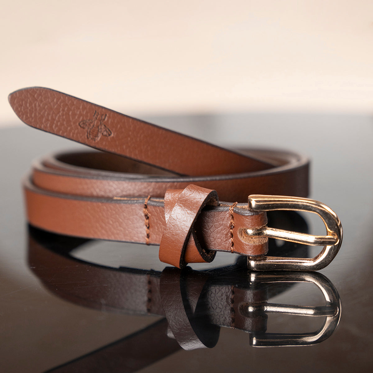 TextuRed Leather Belt For Women | Classic And Durable - 32 / Brown