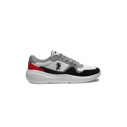 RedTape Men's White/Red Sneakers