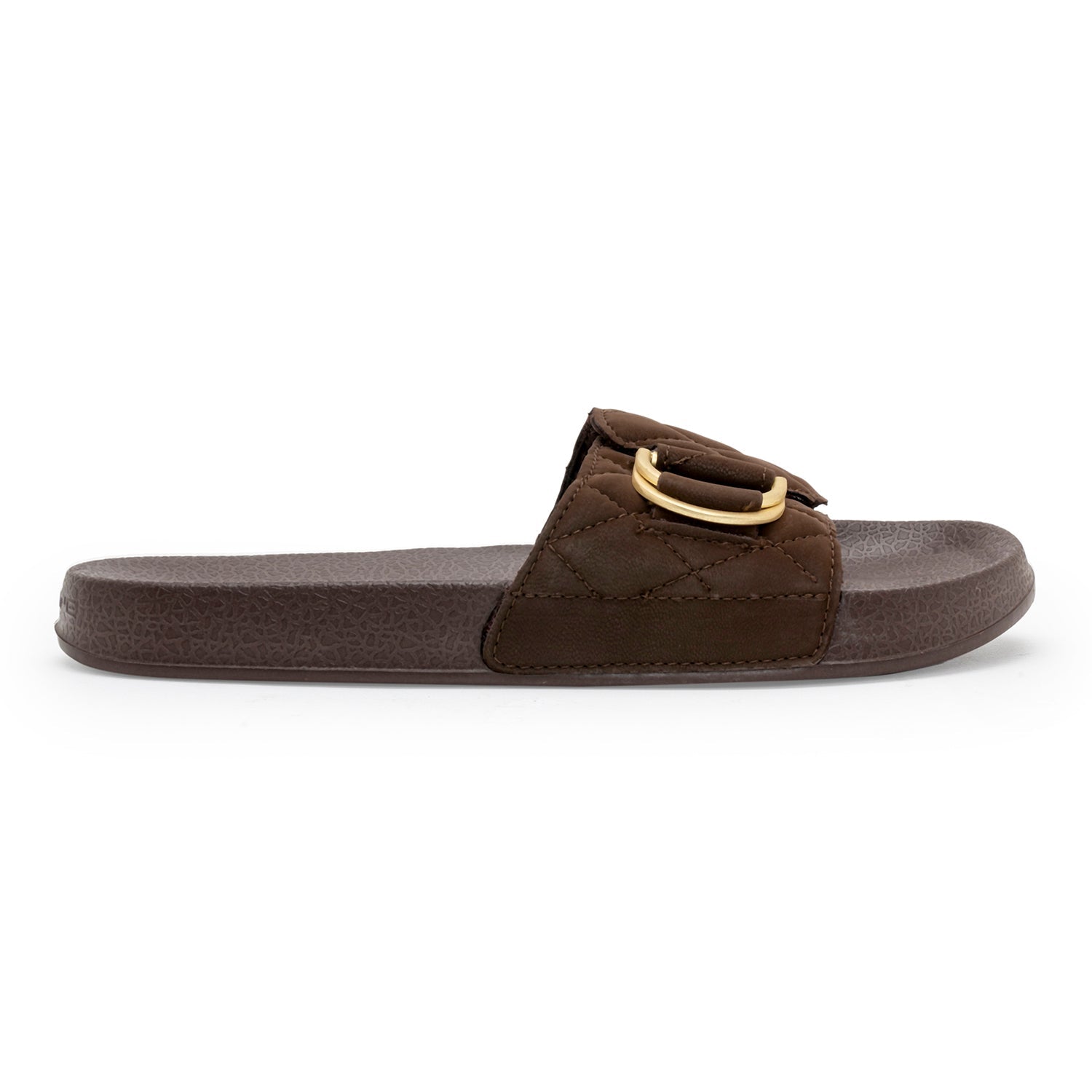 Womens Sliders in Brown | Casual Pool Sliders