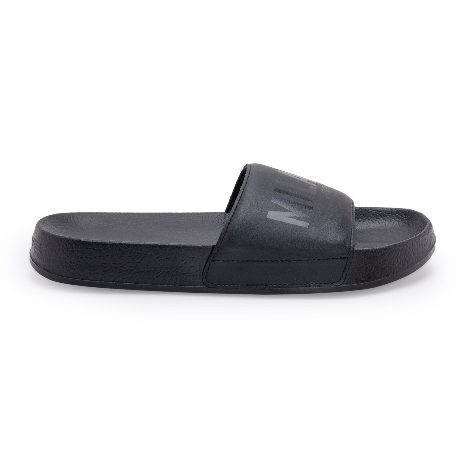 Mens Sliders in Black | Casual Pool Sliders