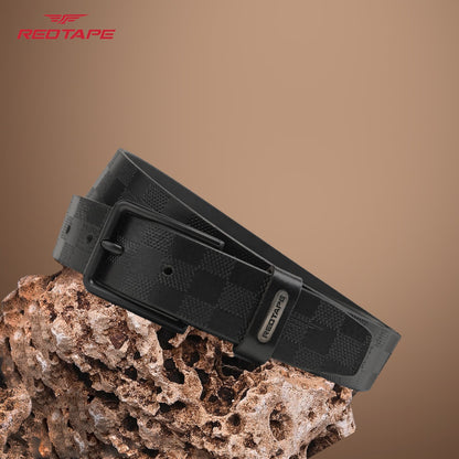 Black Men's Genuine Split Leather Belt