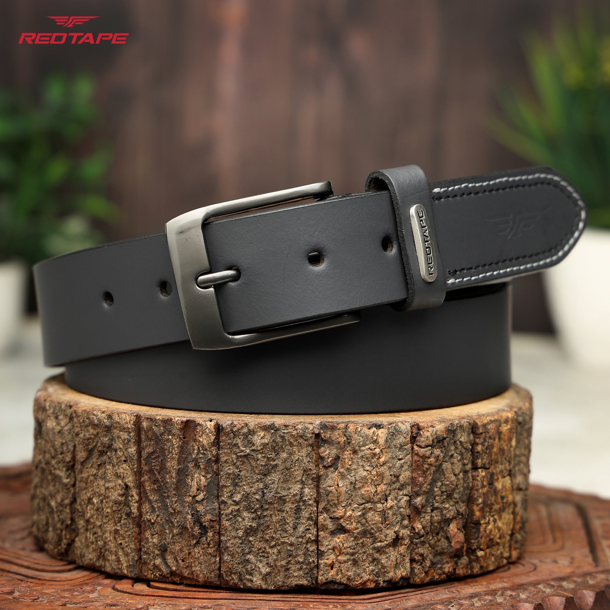 Navy Genuine Leather Belt for Men