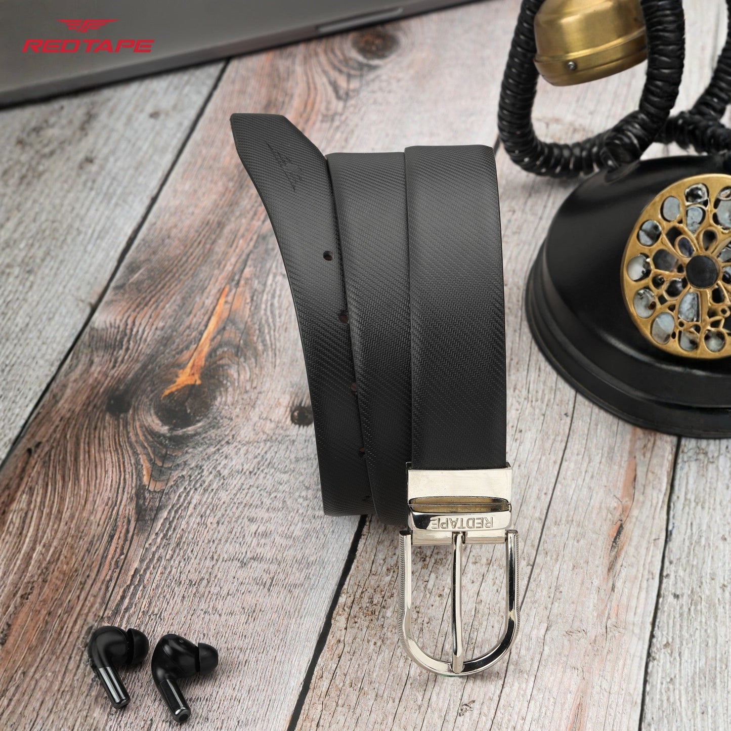 Black & Brown Genuine Leather Belt for Men