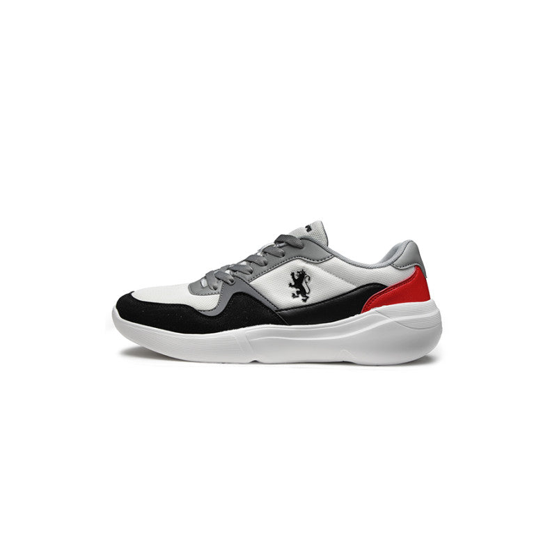 RedTape Men's White/Red Sneakers