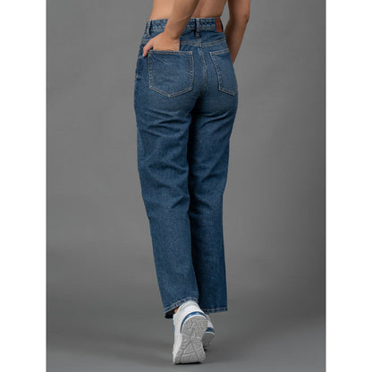 Mode by RedTape Jeans for Women| Medium Blue| Comfortable & Breathable | Durable & Moisture Absorbent | Wide Fit