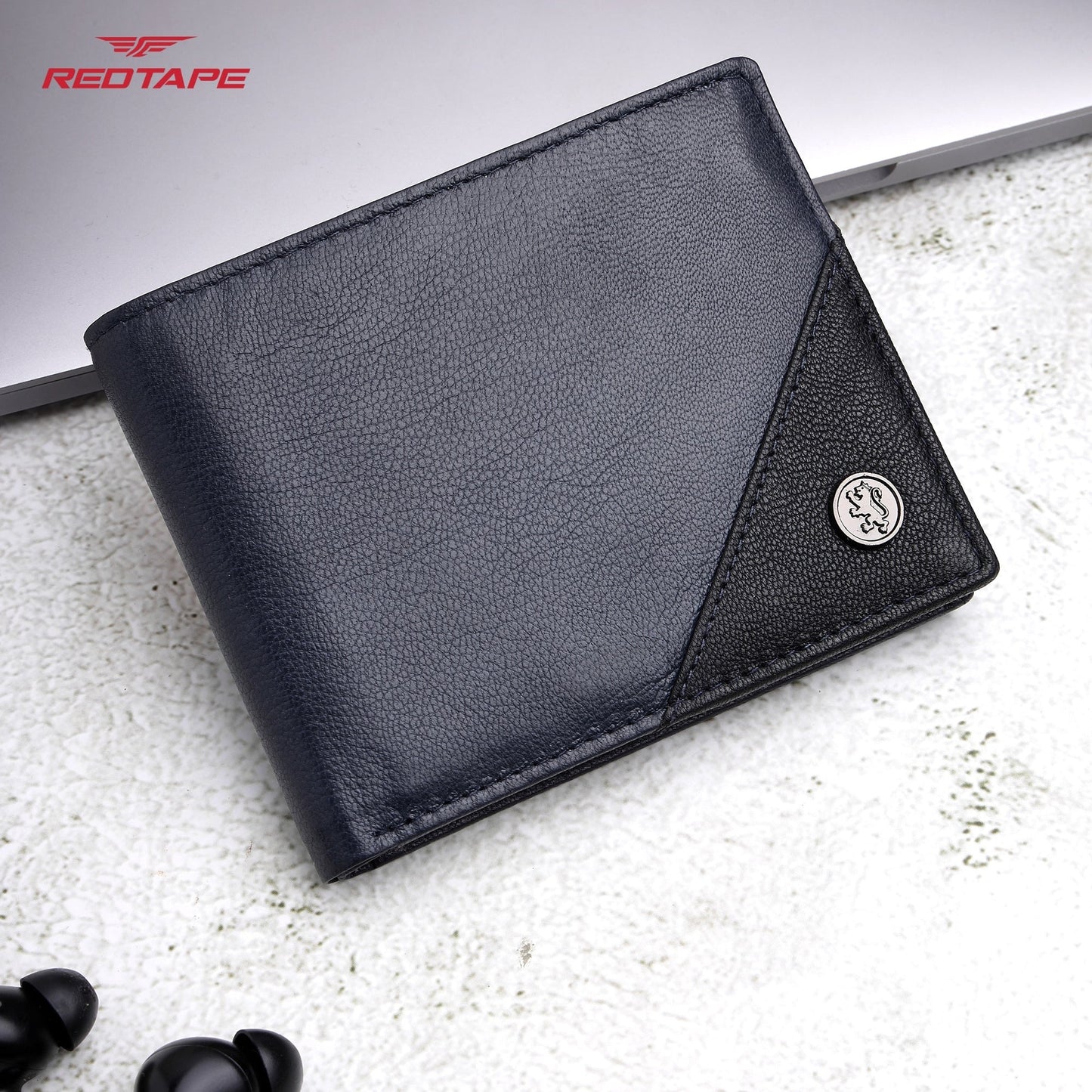 Navy Black Men's Leather Wallet