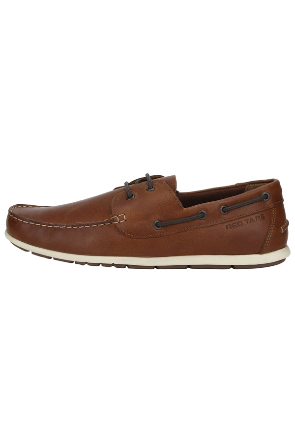 RedTape Men Dark Brown Boat Shoes