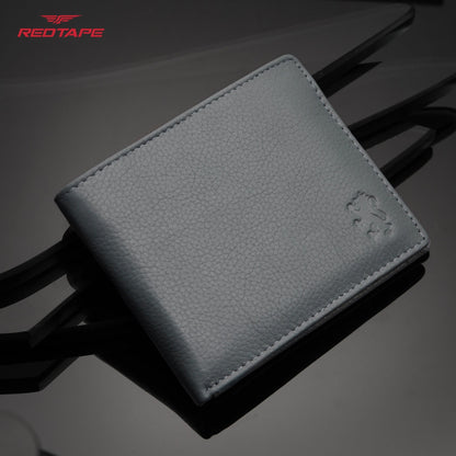 Grey Genuine Leather Wallet for Men