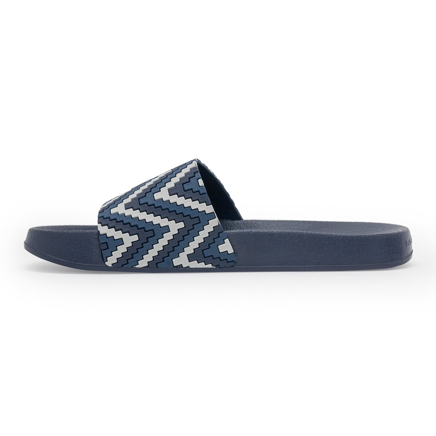 Womens Sliders in Blue and White | Casual Pool Sliders