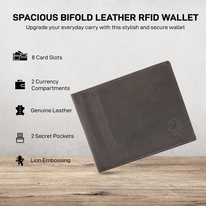 Brown Genuine Leather RFID Wallet for Men | Redtape