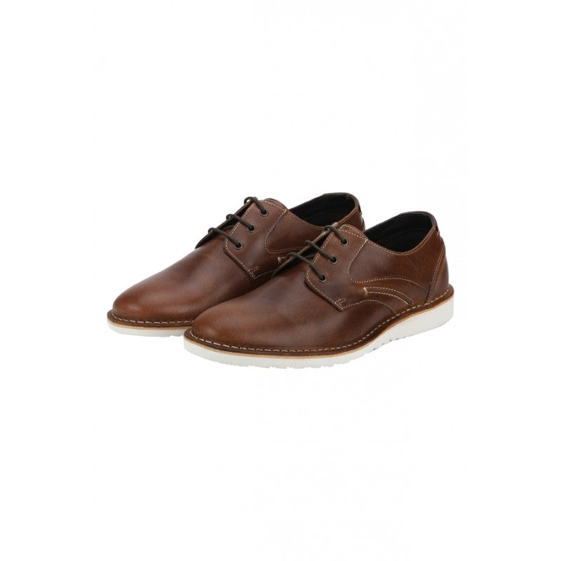 RedTape Men Tan Derby Shoes