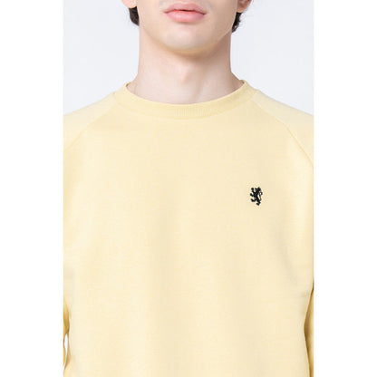 Red Tape Men's Yellow Solid Sweatshirt