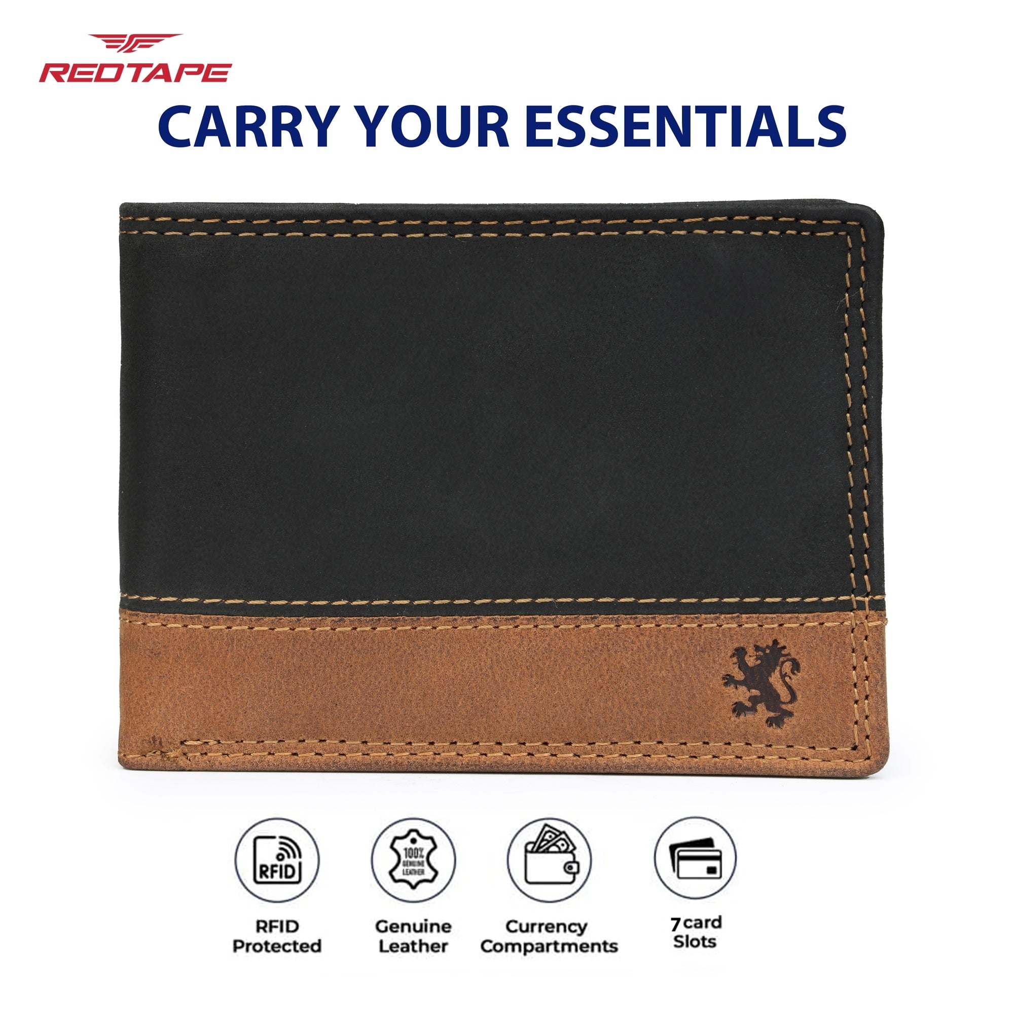 Green Tan Men's Leather Wallet